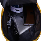 กระเป๋าเป้สะพายหลังขนาดใหญ่ที่ทนทานสำหรับนักเรียนมัธยมปลายสีแดง / ดำ / เหลือง