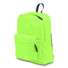 กระเป๋าเป้สะพายหลังกลางแจ้งกีฬาสีเขียวอ่อนสำหรับเด็กมัธยม / เด็กชาย