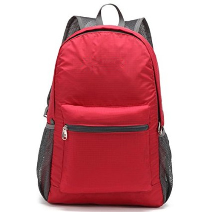 กระเป๋าเป้สะพายหลังสีแดงกีฬากลางแจ้งที่มีสไตล์สำหรับนักเดินทางกลางแจ้ง