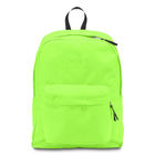 กระเป๋าเป้สะพายหลังกลางแจ้งกีฬาสีเขียวอ่อนสำหรับเด็กมัธยม / เด็กชาย