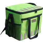 ถุงเก็บความเย็นขนาดใหญ่สีเขียวถุงโพลีเอสเตอร์ 600D พร้อมซับอาหาร PVC มาตรฐาน