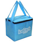 กระเป๋าเก็บความเย็นแบบไม่ทอด้วยไฟฟ้า Nonwoven Insulated Cooler Bag สีเทา / น้ำเงิน
